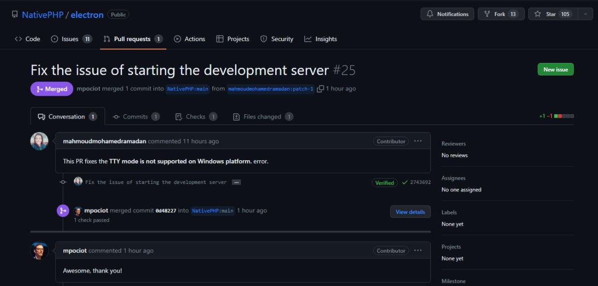 Fix the issue of starting the development server